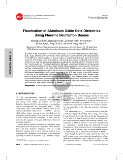Fluorination of Aluminum Oxide Gate Dielectrics Using Fluorine