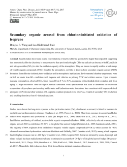 Secondary organic aerosol from chlorine-initiated oxidation