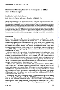 Stimulation of feeding behavior in three species of