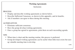 Working Agreements - Thinking Collaborative