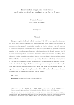 Incarceration length and recidivism
