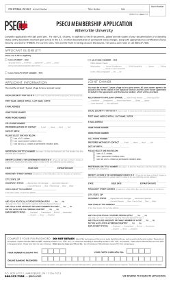 psecu membership application