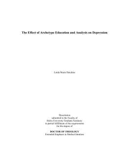 The Effect of Archetype Education and Analysis on Depression