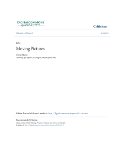 Moving Pictures - Digital Commons@Wayne State University