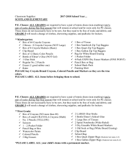 ELEM Classroom Supply Lists - Scotland School District 4-3