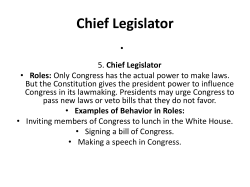 Chief Legislator
