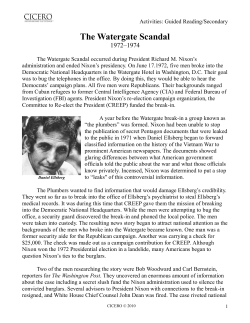 The Watergate Scandal