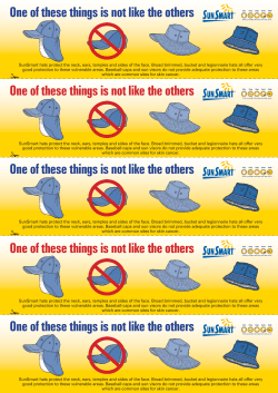 One of these things is not like the others One of these things is not