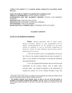 Brazilian Abortion Ruling&ndash;Translation