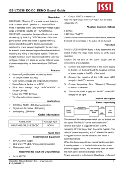 IS31LT3938 DC-DC DEMO Board Guide