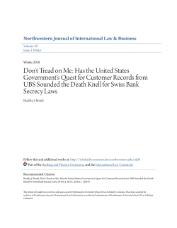 Don`t Tread on Me: Has the United States Government`s Quest for