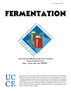 Fermentation - Oregon State University Extension Service
