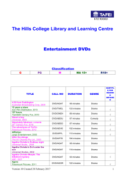 Entertainment Videos and DVD`s