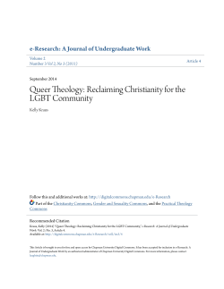 Queer Theology: Reclaiming Christianity for the LGBT Community