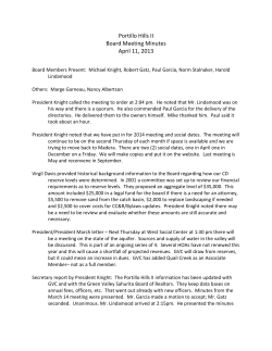 Portillo Hills II Board Meeting Minutes April 11, 2013