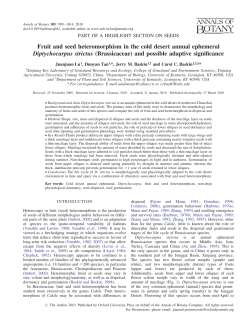 Fruit and seed heteromorphism in the cold desert