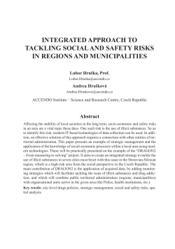 INTEgraTED aPPrOach TO TacKlINg SOcIal aND SaFETy rISKS IN