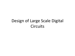 Slides on Synthesis, Place and Route(NEW!)