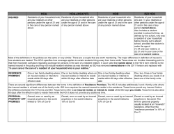 Homeowners Comparison Detail with Notes