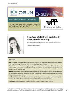 Structure of children`s basic health units: descriptive study