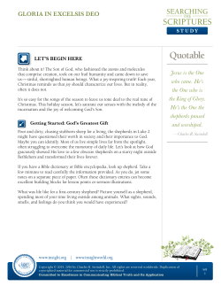 Notes - Insight for Living