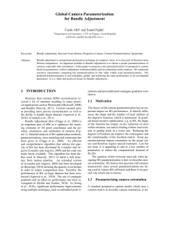 Global Camera Parameterization for Bundle Adjustment