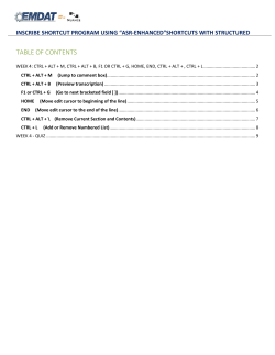 table of contents