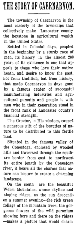 The story of Caernarvon