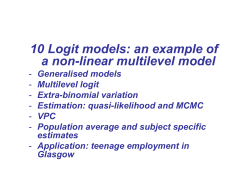 10 Logit models: an example of a non