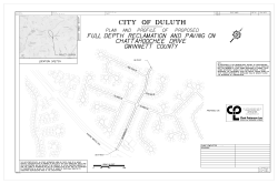 Pavement Plans - City of Duluth GA