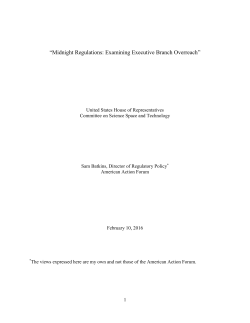 Midnight Regulations - The American Action Forum