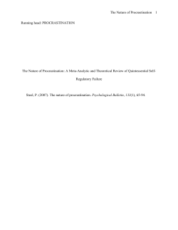 Historical Roots of Procrastination