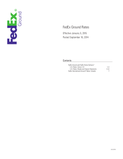 FedEx Ground Rates