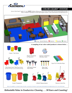 ColorGuard Product Flyer - Continental Commercial Products