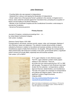 John Dickinson - Historical Society of Pennsylvania