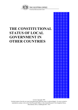 the constitutional status of local government in