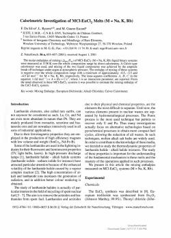 Calorimetric Investigation of MC1