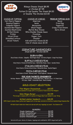 Sliced Steak or Chicken - Jalape&ntilde;os - Ghost Pepper Cheese