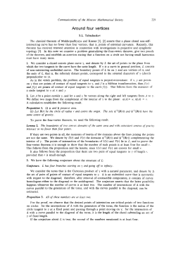 Around four vertices