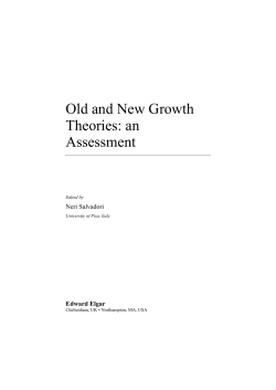 Old and New Growth Theories: an Assessment