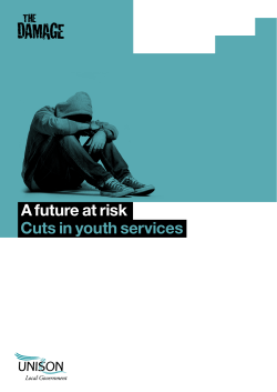 A future at risk Cuts in youth services