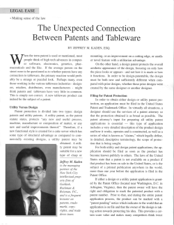 The Unexpected Connection Between Patents and Tableware