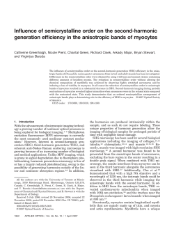 Influence of semicrystalline order on the second