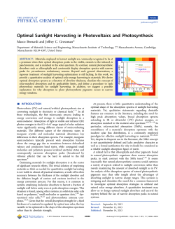 Optimal Sunlight Harvesting in Photovoltaics and Photosynthesis