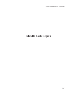 Middle Fork Region
