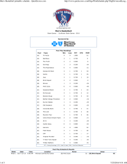 Men`s Basketball printable schedule