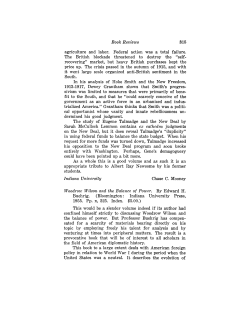 Book Reviews agriculture and labor. Federal