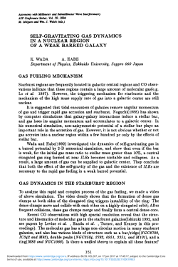 SELF-GRAVITATING GAS DYNAMICS IN A NUCLEAR REGION OF