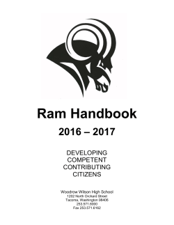 Ram Handbook - Tacoma Public Schools
