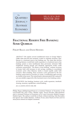 fractional reserve free banking